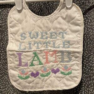 Vintage Cross-stitch bib